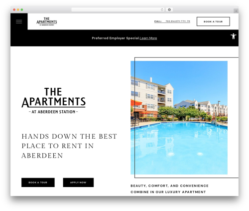 WordPress theme AJH Frames Theme - aberdeenstationapts.com