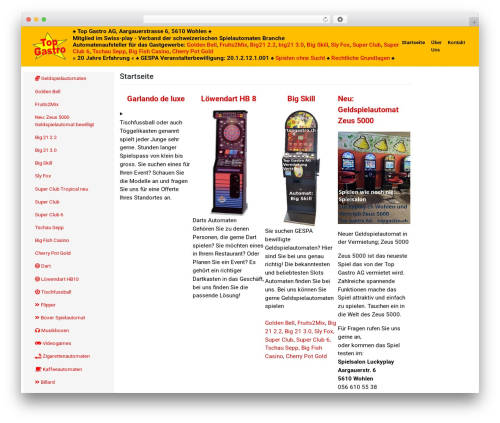 WP Bootstrap Starter theme WordPress - topgastro.ch