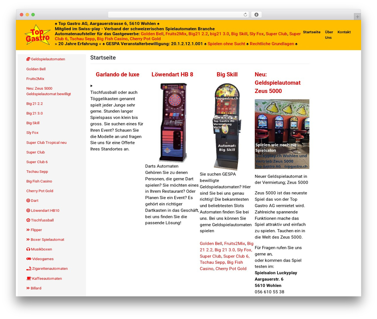 WP Bootstrap Starter theme WordPress - topgastro.ch