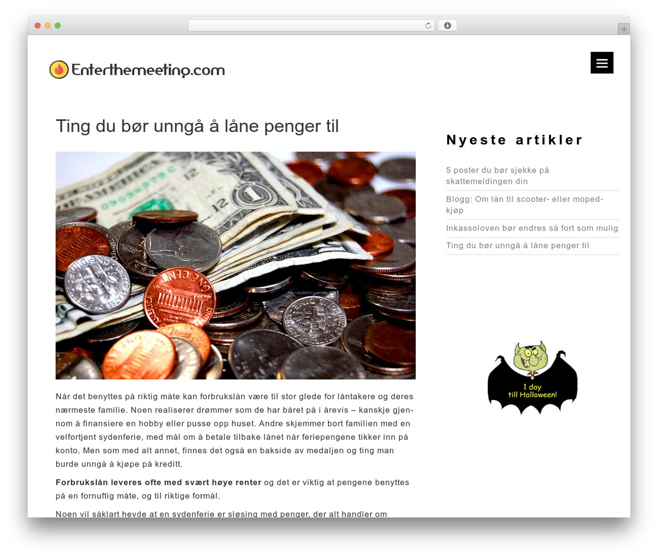 Xtron WordPress theme - enterthemeeting.com