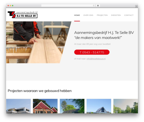 Cornerstone, for Wordpress WordPress theme design - tesellebouw.nl