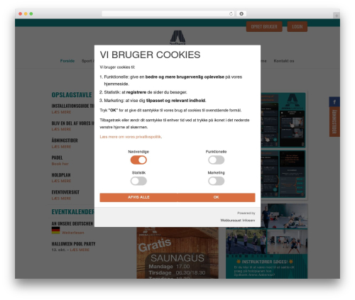 We’re Open! (opening-hours) free WordPress plugin - arenaaabenraa.dk