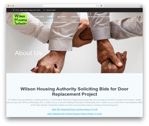 Mesmerize best free WordPress theme - wilsonha.org