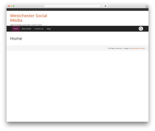 Openstrap free WordPress theme - westchestersocialmedia.com