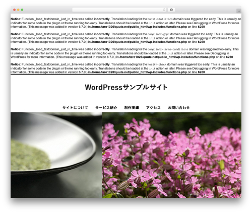 Sample Test Theme WordPress theme - quute.net