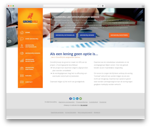 Theme WordPress Custom theme - grondvrij.nl