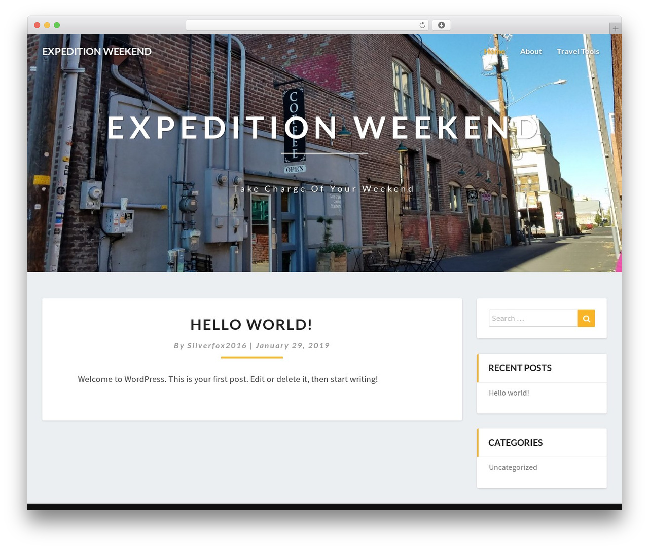 WordPress theme Lighthouse - expeditionweekend.com