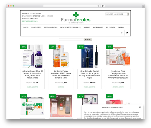 Divi WordPress theme - farmaferoles.com