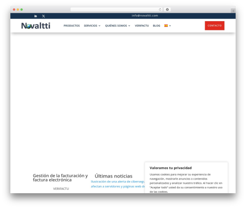 Divi WordPress theme - novaltti.com