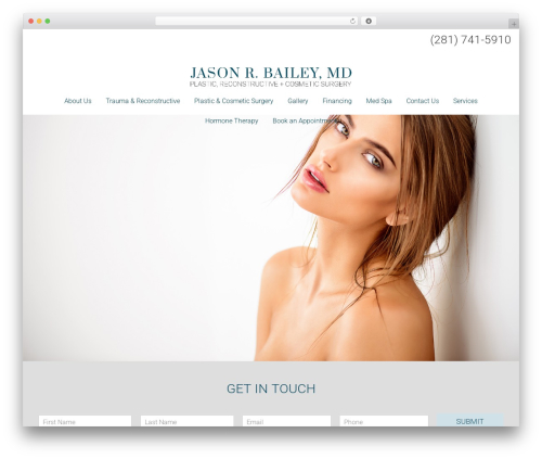 Flat Bootstrap WordPress theme - jasonbaileymd.com