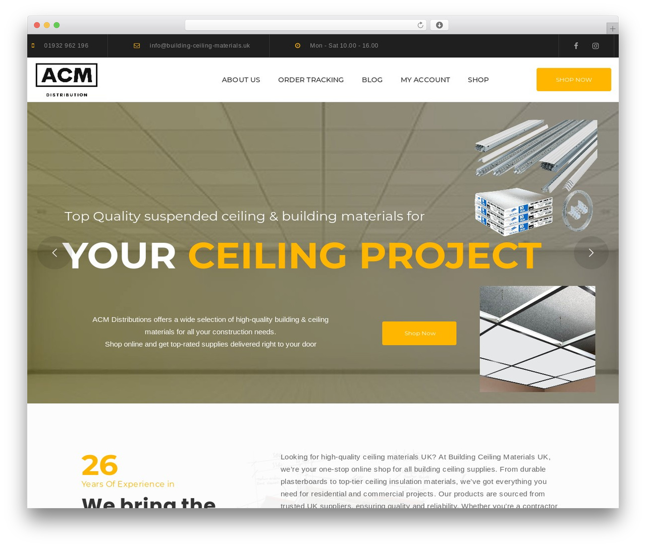 G5Plus Ruby Build Child Theme WordPress ecommerce theme - building-ceiling-materials.uk