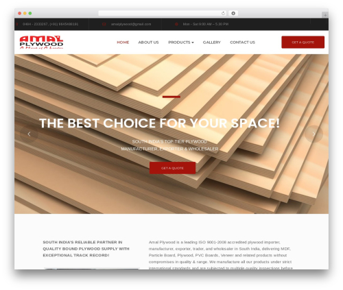 Portfolio (tc-portfolio) free WordPress plugin - amalplywood.com