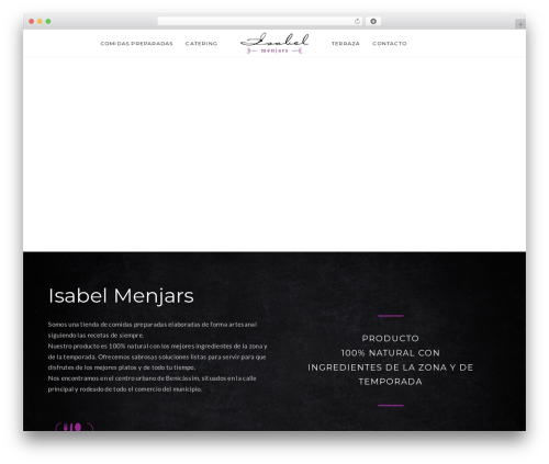 Gastro WordPress theme - isabelmenjars.com