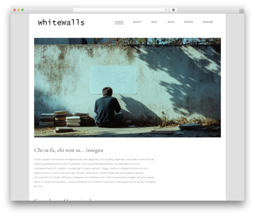 Imogen premium WordPress theme - whitewalls.it