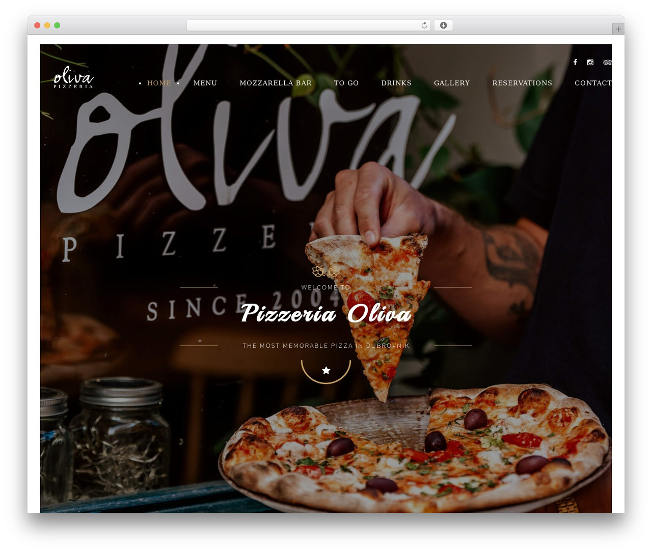 Lambert WordPress pizza theme - pizzeriaolivadubrovnik.com