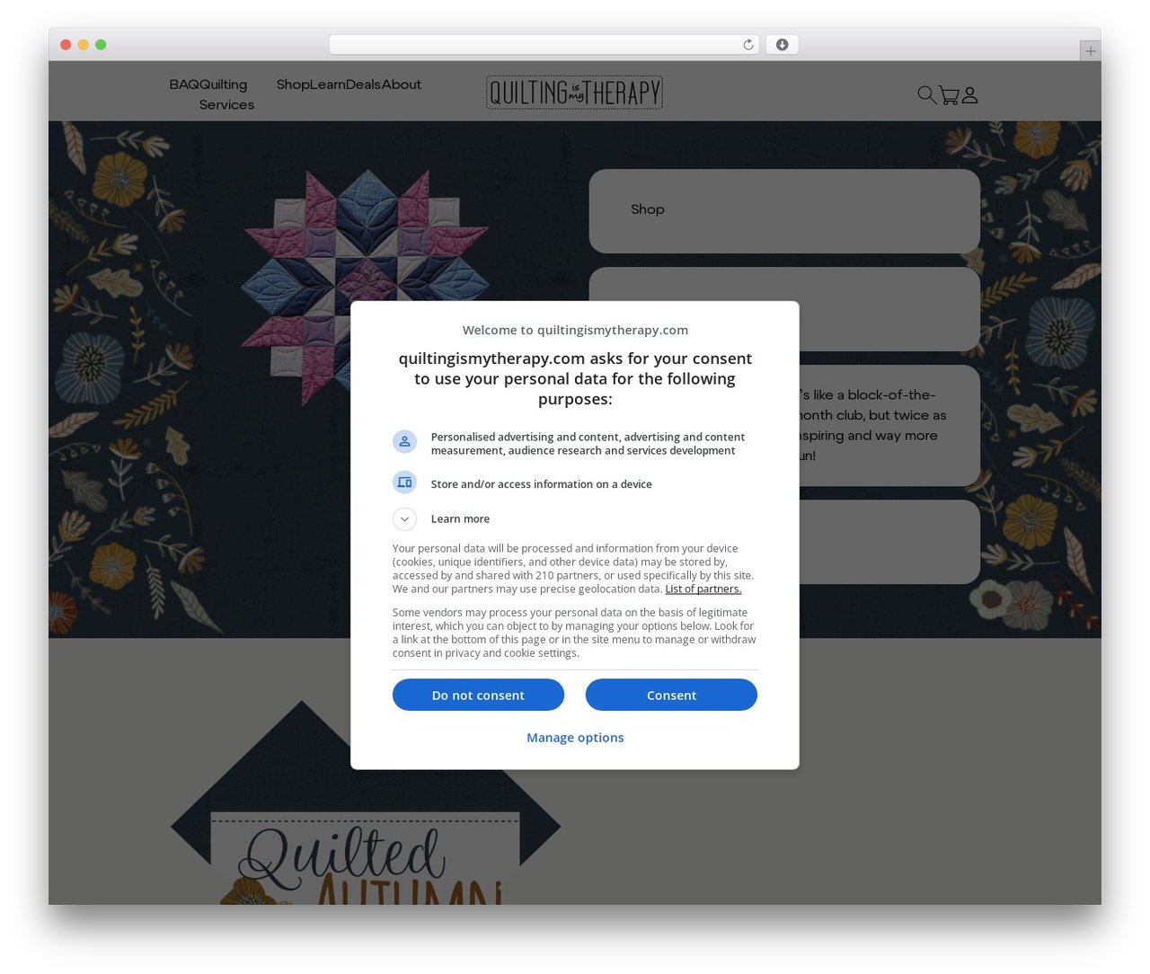 Lifted Logic WP theme - quiltingismytherapy.com