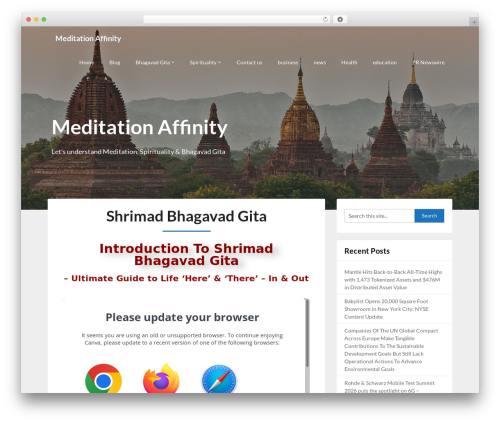 Theme WordPress Adaptable Notes - meditationaffinity.com