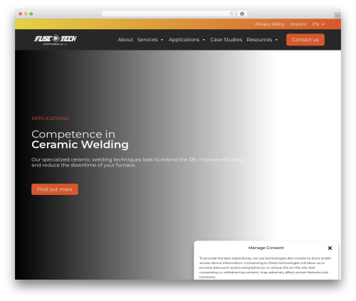 WordPress theme ArmstrongB2B® Development Theme - fuse-int.com