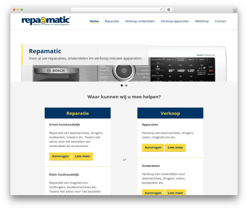 WordPress theme Repamatic - repamatic.nl