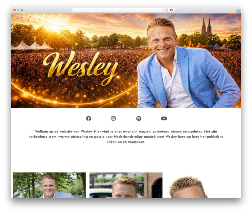 WordPress theme Sonaar - wesley.nl