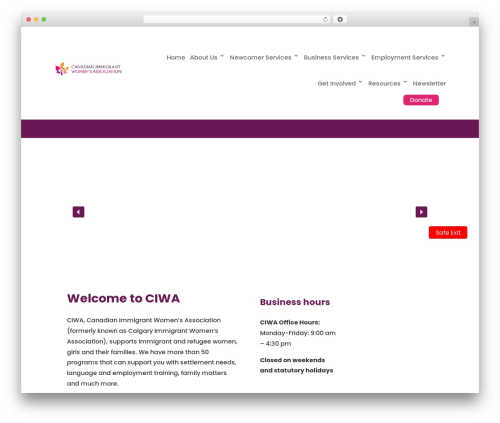 WP theme Divi - ciwa-online.com
