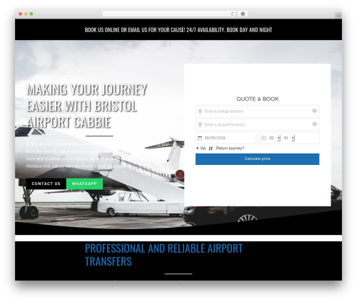 Best WordPress theme Constructor - bristolairporttransfers.com
