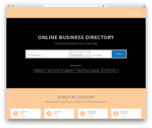 Directory Theme WordPress theme - foodnav.com