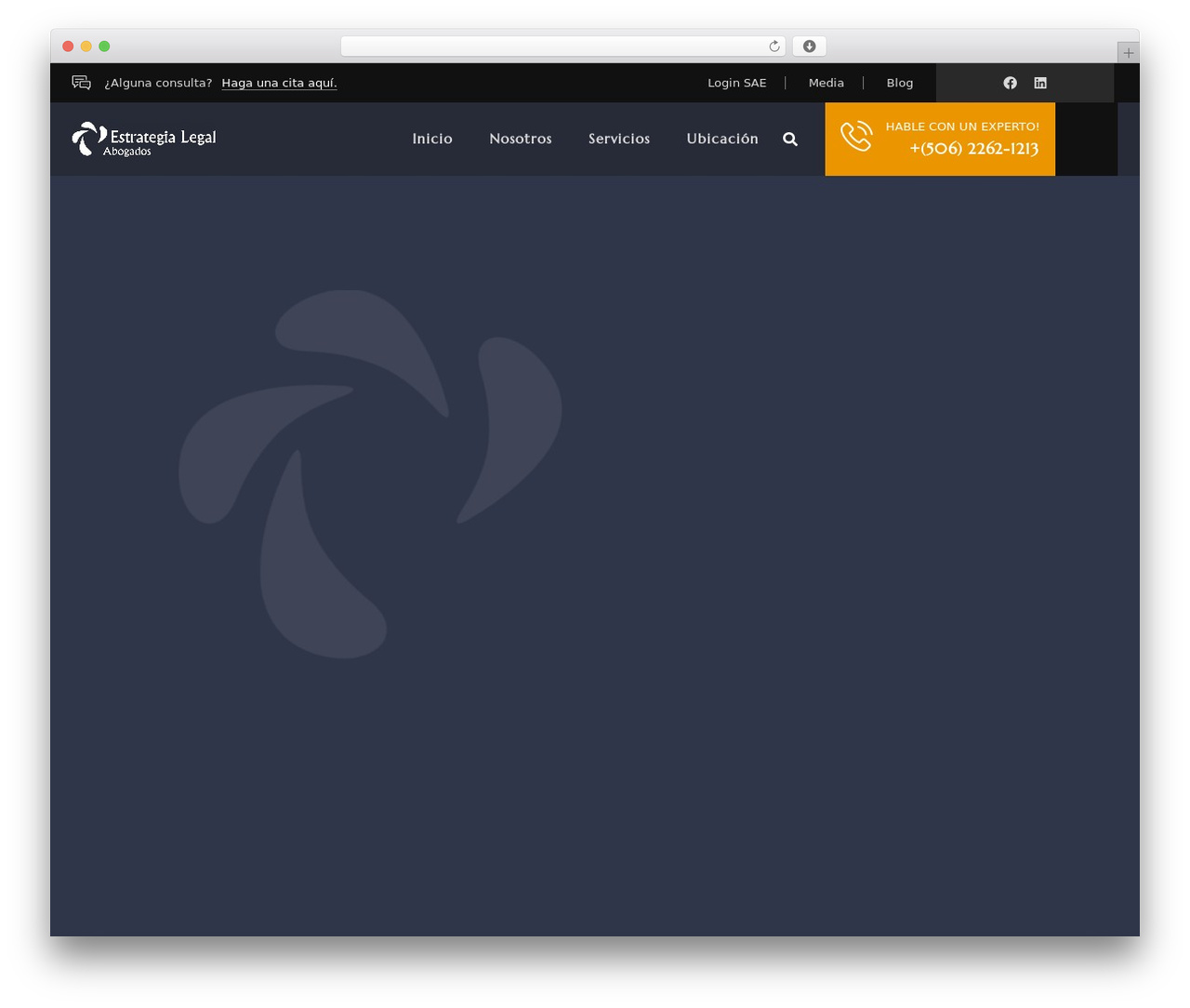 Hello Elementor WordPress theme - estrategialegalcr.com