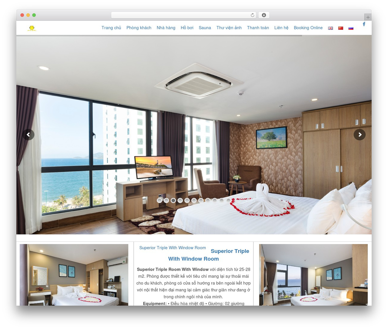 Lambda WordPress hotel theme - smilehotelnhatrang.com