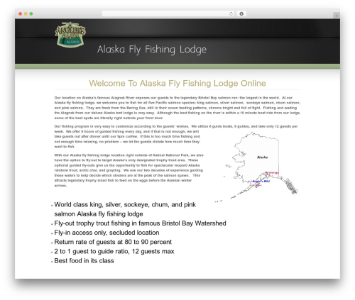SOON WordPress theme - alaskaflyfishinglodge.net
