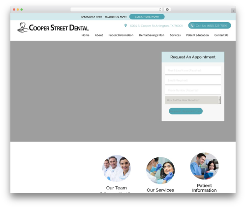 Theme WordPress DoctorGenius Framework - cooperstdental.com