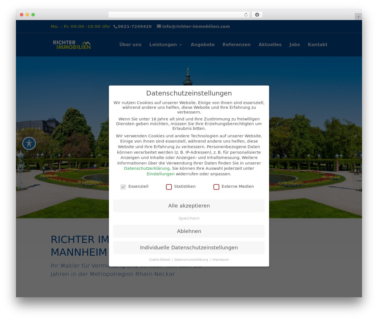 WordPress theme Divi - richter-immobilien.com