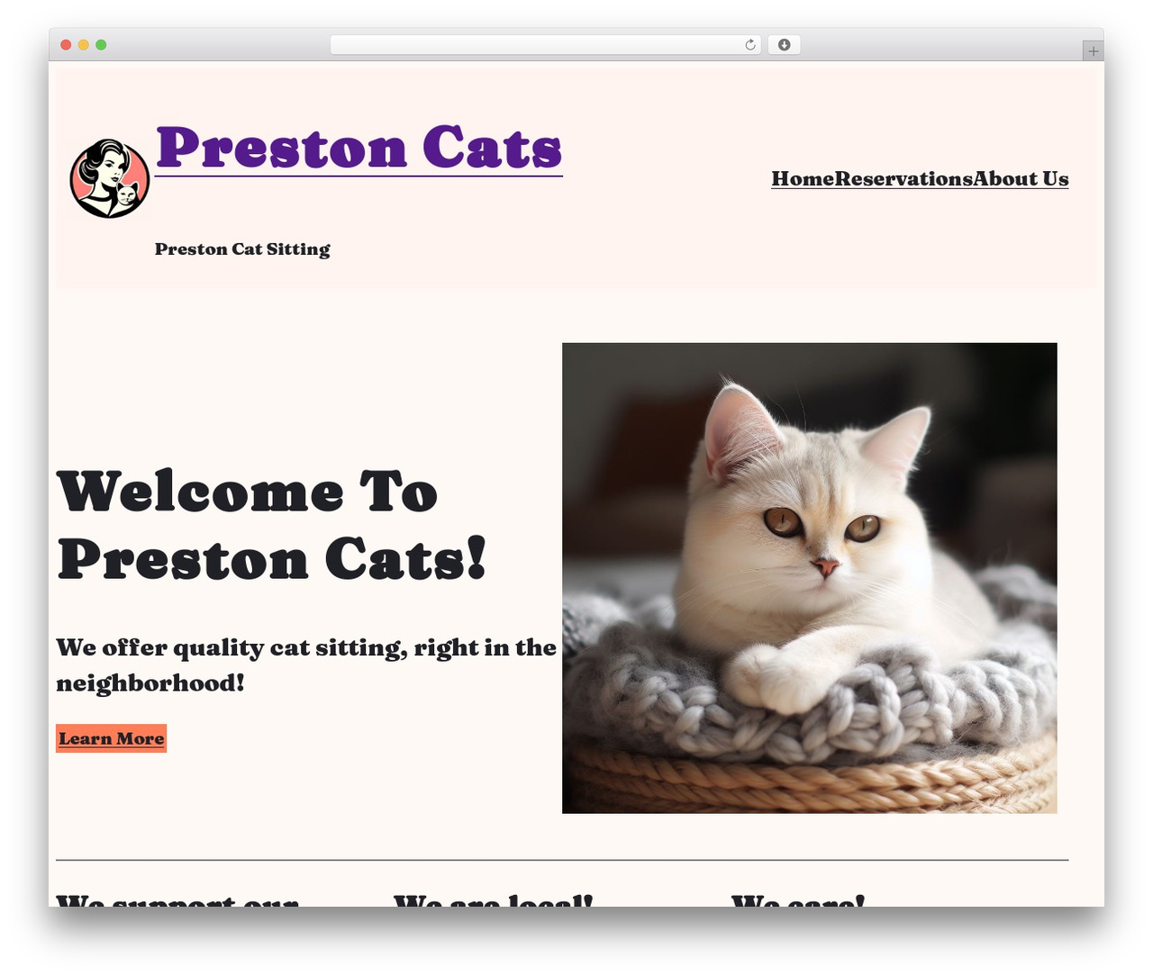 WordPress theme Riverbank - prestoncats.com