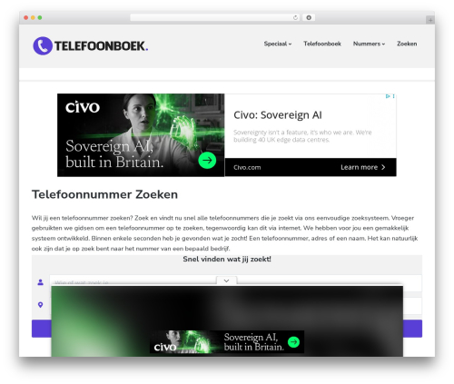 Atomic Blocks WordPress theme - telefoonnummeropzoeken.nl