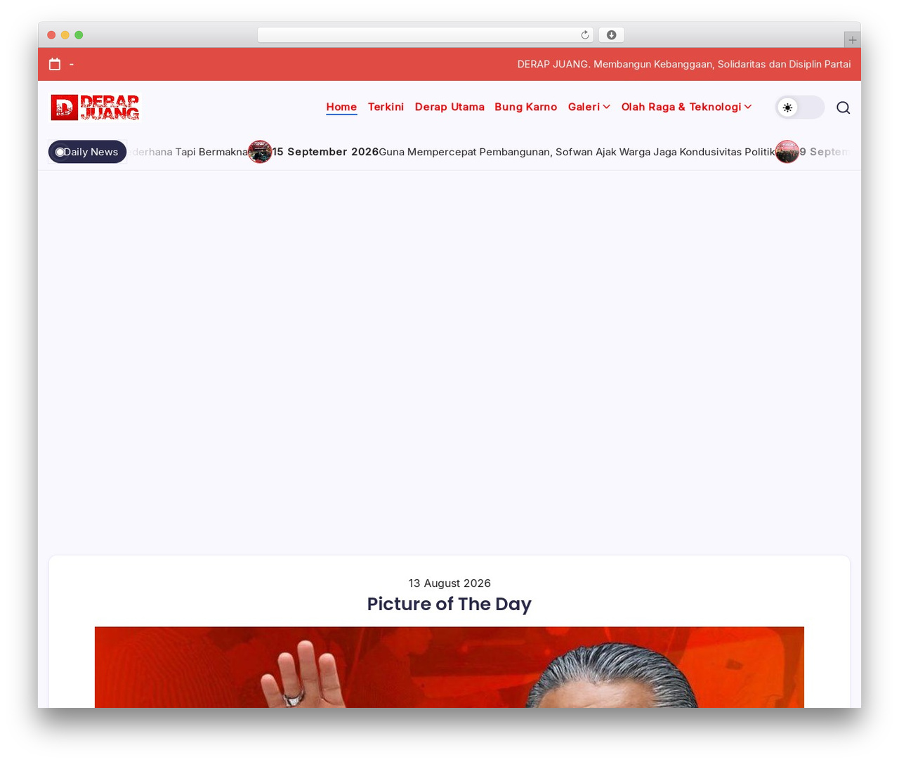 Blogsy WordPress blog theme - derapjuang.id