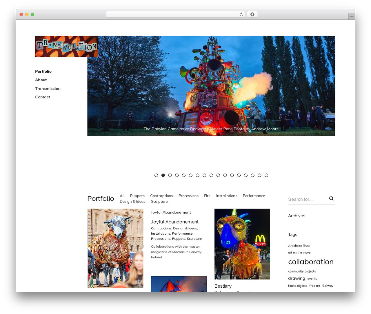 Reframe Plus theme WordPress - trans-mutation.com