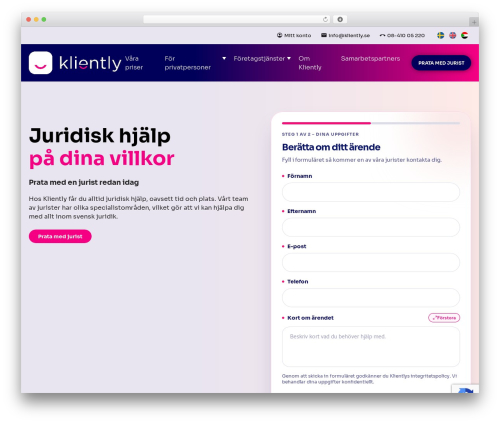 Theme WordPress Kliently - kliently.se