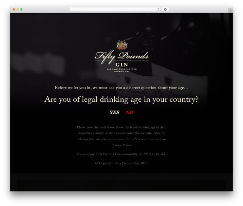 Adults only WordPress plugin - fiftypoundsgin.london