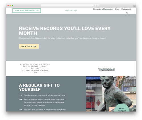Divi bodycommerce WordPress plugin - vinyldeli.com