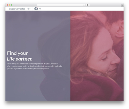 Gwangi WordPress theme - singlesconnected.com