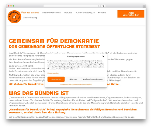 Gravityview WordPress plugin - gemeinsamfuerdemokratie.com