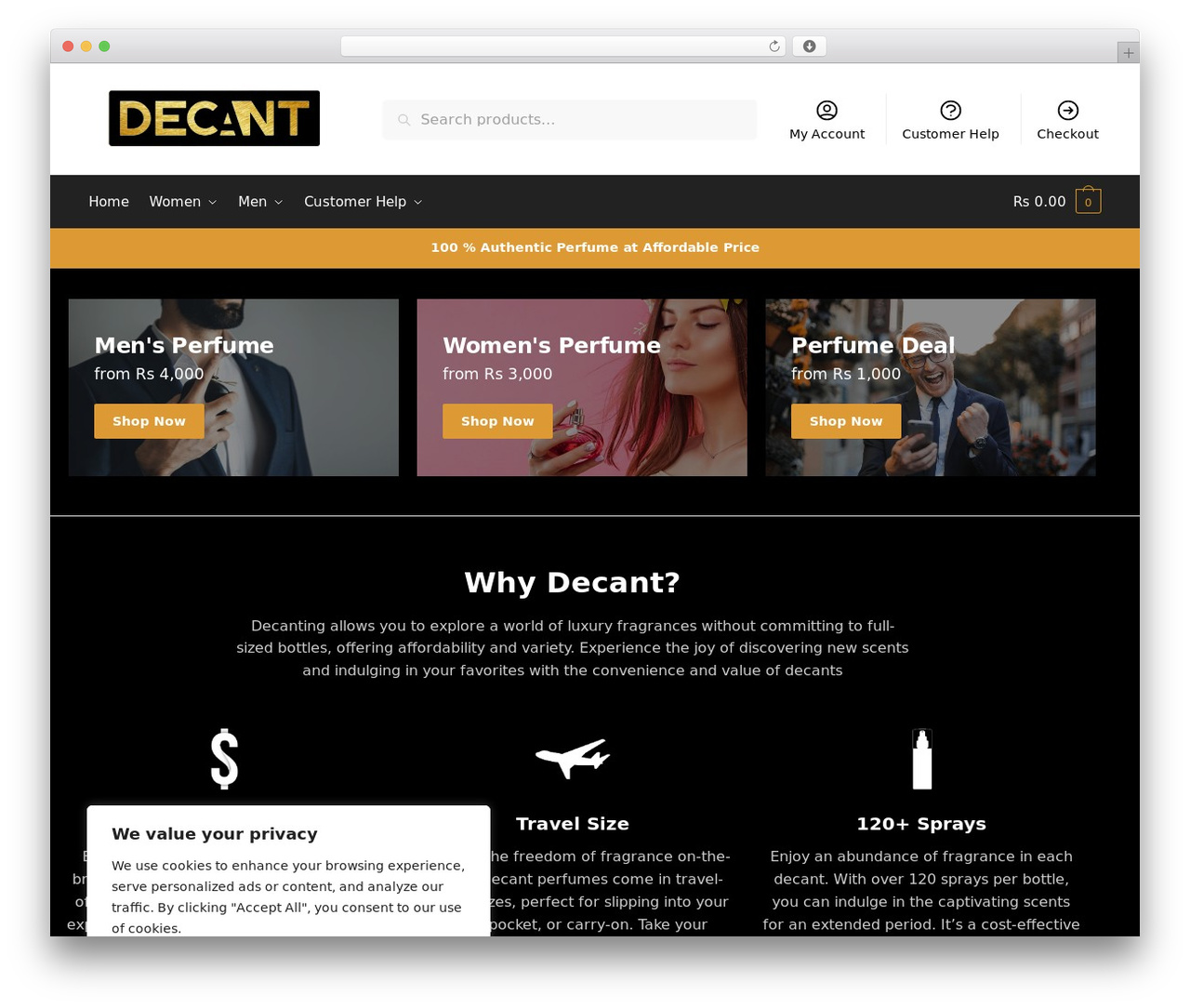 Shoptimizer WordPress theme - decant.lk