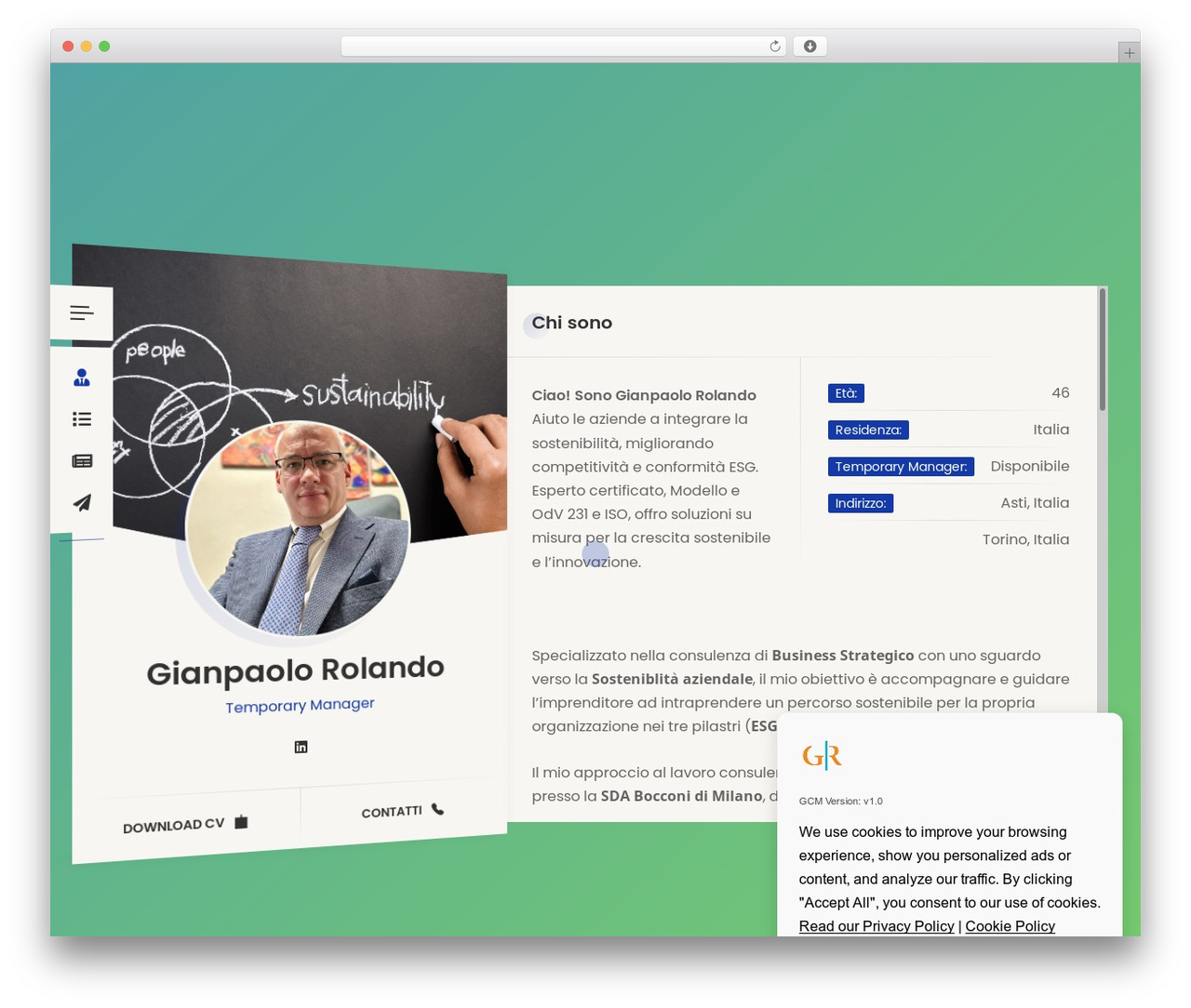 Theme WordPress RyanCV - gianpaolorolando.eu Theme WordPress RyanCV - gianpaolorolando.eu