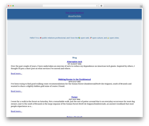 WordPress theme April - tomredford.eu