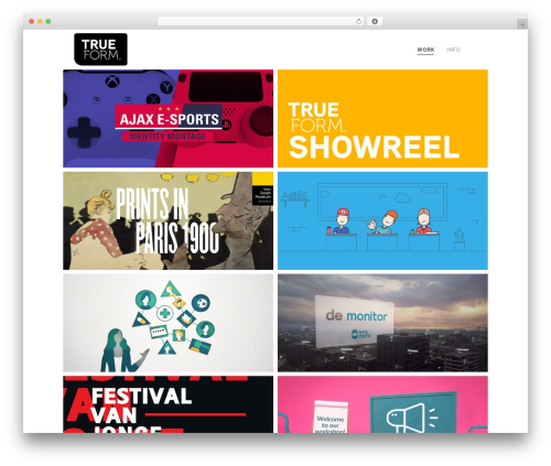 WordPress theme mane - trueform.nl