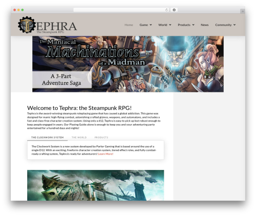 Tco smooth scroll WordPress plugin - tephrarpg.com
