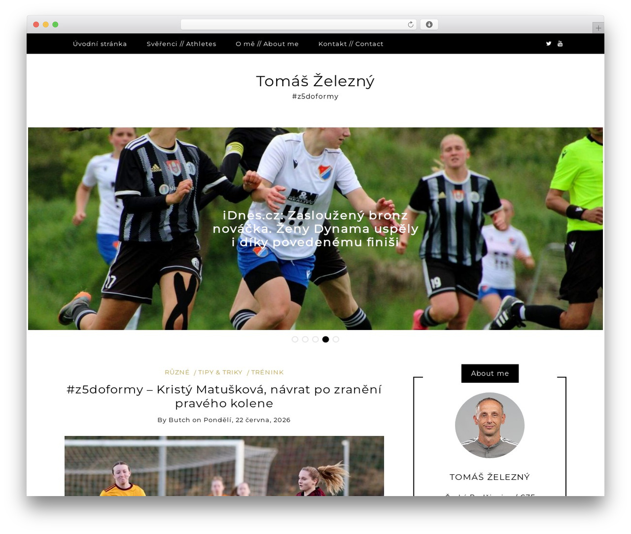 WordPress website theme Writee - tomas-zelezny.cz