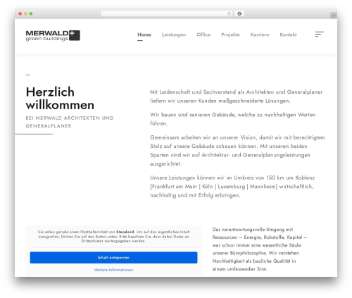 Arki WordPress theme - merwald.info