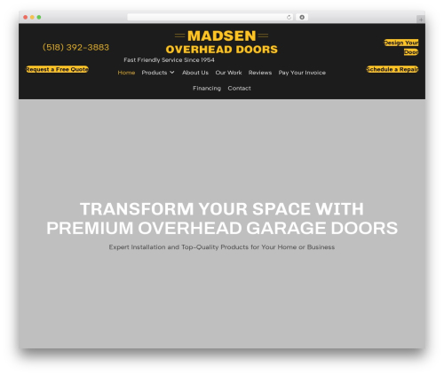 Wp menu cart pro WordPress plugin - madsenoverheaddoors.com