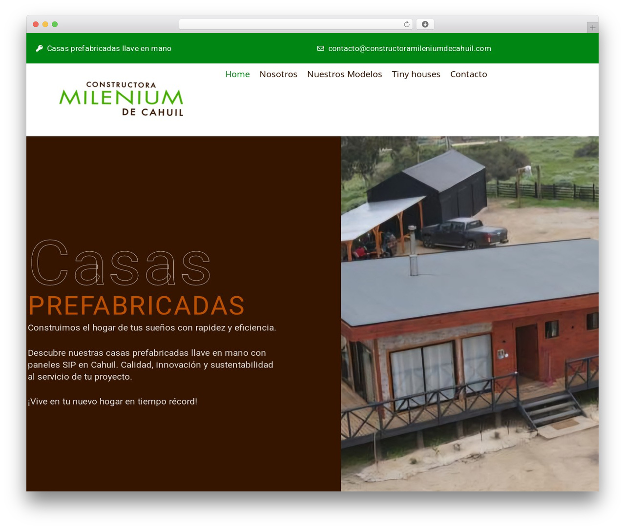 Builderx WordPress theme - constructoramileniumdecahuil.com